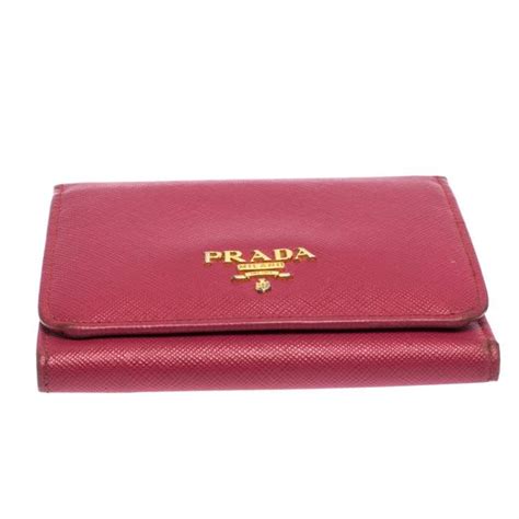 prada wristlet pink|Prada wallets women's.